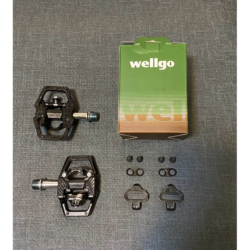 274g 超輕量Wellgo R226兩用卡踏 踏板 鋁鎂合金/培林 SPD系統