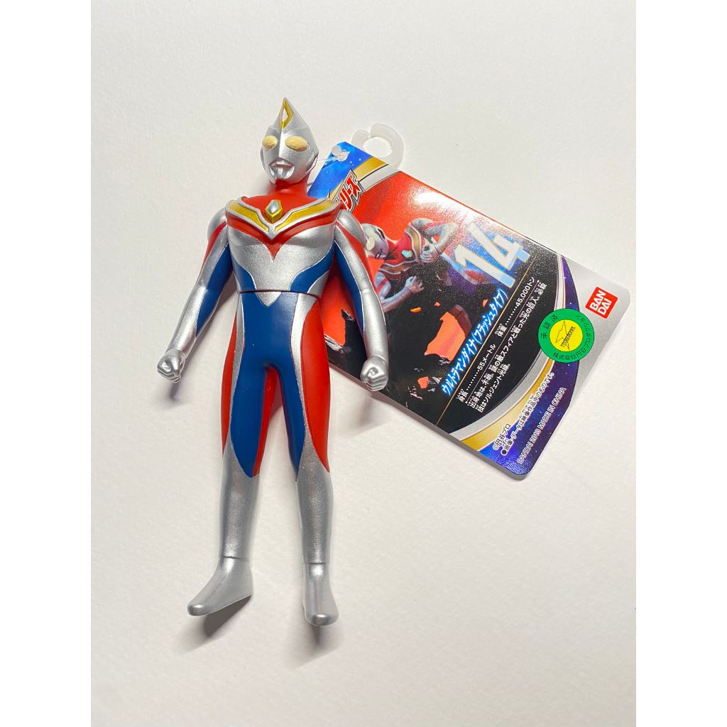超人力霸王 奧特曼 鹹蛋超人 14 戴拿 帝納 帝拿 Dyna  軟膠公仔 日版 萬代正品