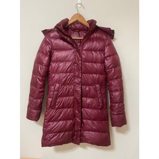 LATIV PREMIUM DOWN 紅色 長版輕羽絨外套 S 二手 ET SHOP