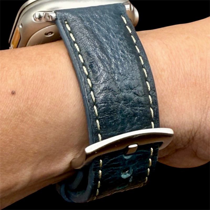 城市系列｜羅馬 普魯士藍 牛皮 英國 錶帶 Rome: Prussian Blue Leather UK Strap