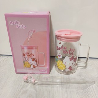 三麗鷗 吸管 玻璃杯 550ml