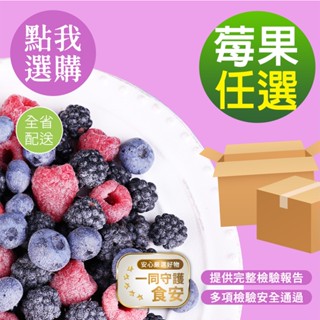 幸美生技 冷凍莓果任選-藍莓/黑莓/覆盆莓/草莓/沙棘果/黑醋栗/桑椹【超取限重9公斤】透過農殘/重金屬檢驗