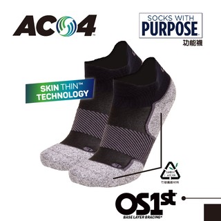 【OS1st】AC4足弓健康舒適襪(短筒) 舒適襪 足弓襪 短襪 多色 4段式壓力 透氣親膚 美國品牌 台灣製(1雙入)