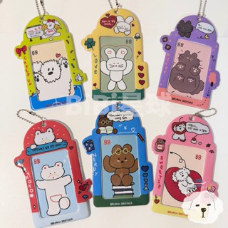 臺灣現貨🚚韓國ins 撞色 卡通動物 pvc 卡套 吊飾 3寸 追星卡套 小卡套 證件套 悠遊卡套 追星 卡套