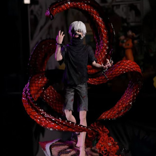 📸【實拍】💥 東京喰種 金木研 雙頭雕 白髮四赫子 形態 GK 手辦公仔擺飾模型
