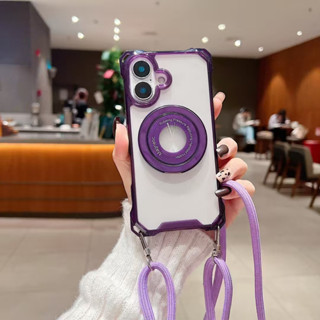 360旋轉支架 四耳掛繩手機殼 磁吸防摔殼 iPhone 16 15 14 13 12 11 Promax XR 保護殼