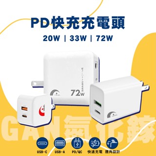【JPB】充電器 PD快充頭 20W 72W Type C 充電頭 Usb豆腐頭 氮化鎵GaN 雙孔插頭 I16