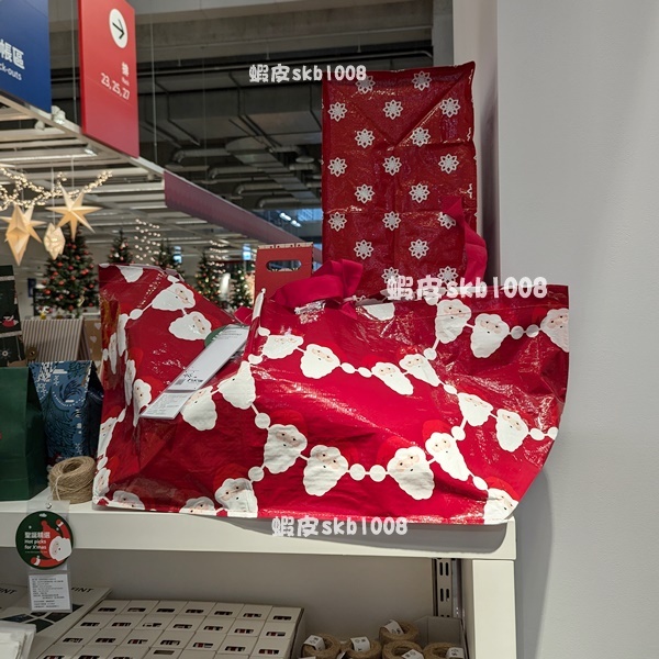 現貨 IKEA 聖誕老人 大購物袋 71公升 購物袋 環保袋 搬家袋 聖誕節 聖誕