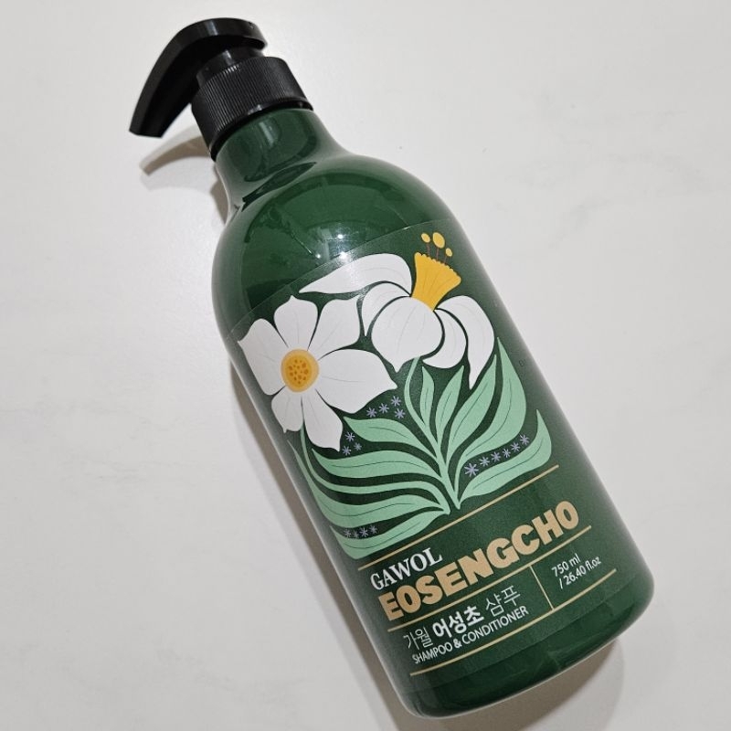 全新 韓國 GAWOL魚腥草防落髮洗髮精 大容量 750ml
