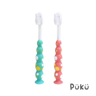PUKU藍色企鵝 特柔吸盤牙刷(兩色)