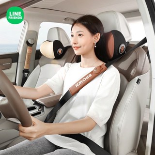 ✨ LINE FRIENDS 安全帶護套 防勒 車用肩帶護套 肩護套 安全帶套 BROWN 熊大 CONY 兔兔