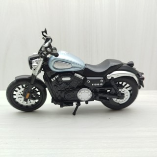 全新盒裝現貨~1:12~奔達金吉拉 HY300-15 美式巡航車 黑色 (聲光車) 模型車 玩具 重機 摩托車