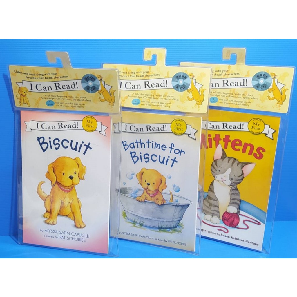 全新 兒少英語繪讀本🌺 I Can Read! Biscuit,Bathtime for biscuit,Mittens