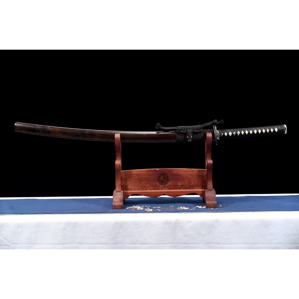 日本武士刀 高檔武士刀 東陽武士刀 26寸花紋鋼燒刃三色研磨真橫手武士刀《天官賜福》喬遷送禮 鎮宅觀賞武士刀 未開刃
