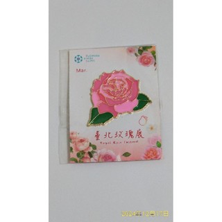 【限量 限定】徽章，台北玫瑰園，花lN台北，花卉徽章。#磁吸 #徽章 #玫瑰花 #FLOWERS TAIPEI