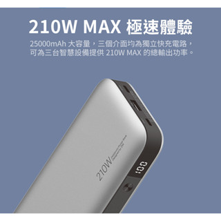 "呱呱嚴選" 可上飛機 ZMI行充 20號 行動電源 QB826G 筆電行動電源 25000mAh 210W QB826