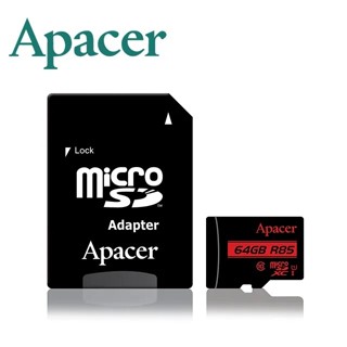 Apacer 宇瞻 64GB MicroSDXC U1 Class10 記憶卡 (85MB/s) C10 UHS-1
