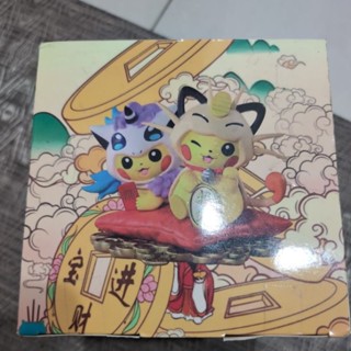 寶可夢模型 寵物小精靈公仔 GK雕像 小火馬 招財貓 變裝皮卡丘COS喵喵 神奇寶貝模型 擺件 盒裝 禮物
