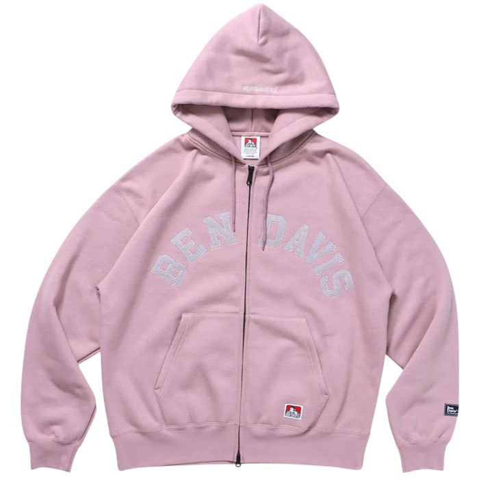 BEN DAVIS 25380012-15 THOSE DAYS ZIP HOODIE 連帽外套 (粉色) 化學原宿