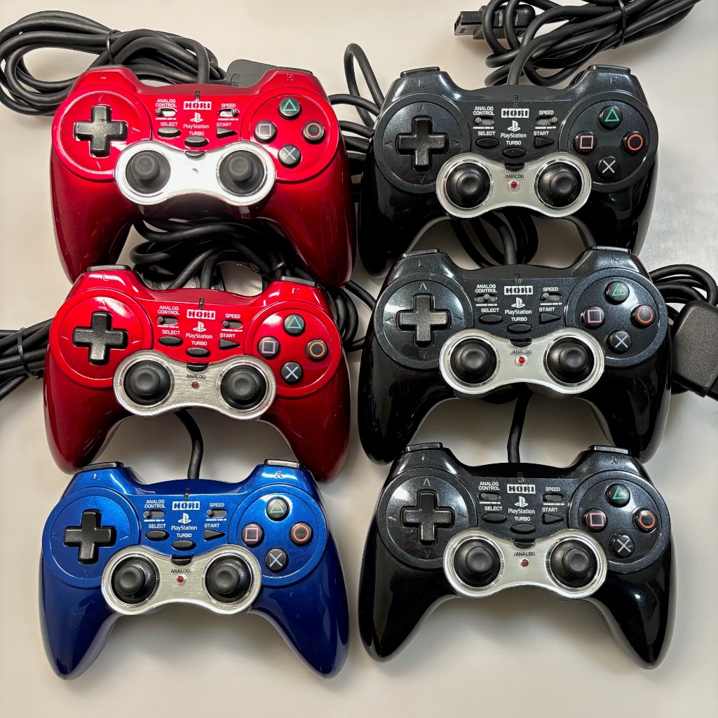 PS2 日本HORI & FUJIWORK 可調振動連發手把 震動搖桿 模擬器用 多色可選