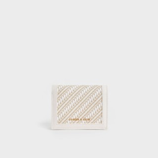 新加坡代購小ck短夾 皮夾 鏈條包 零錢包 CHARLES & KEITH 專櫃購買 短款錢包 折疊式中夾 小方包