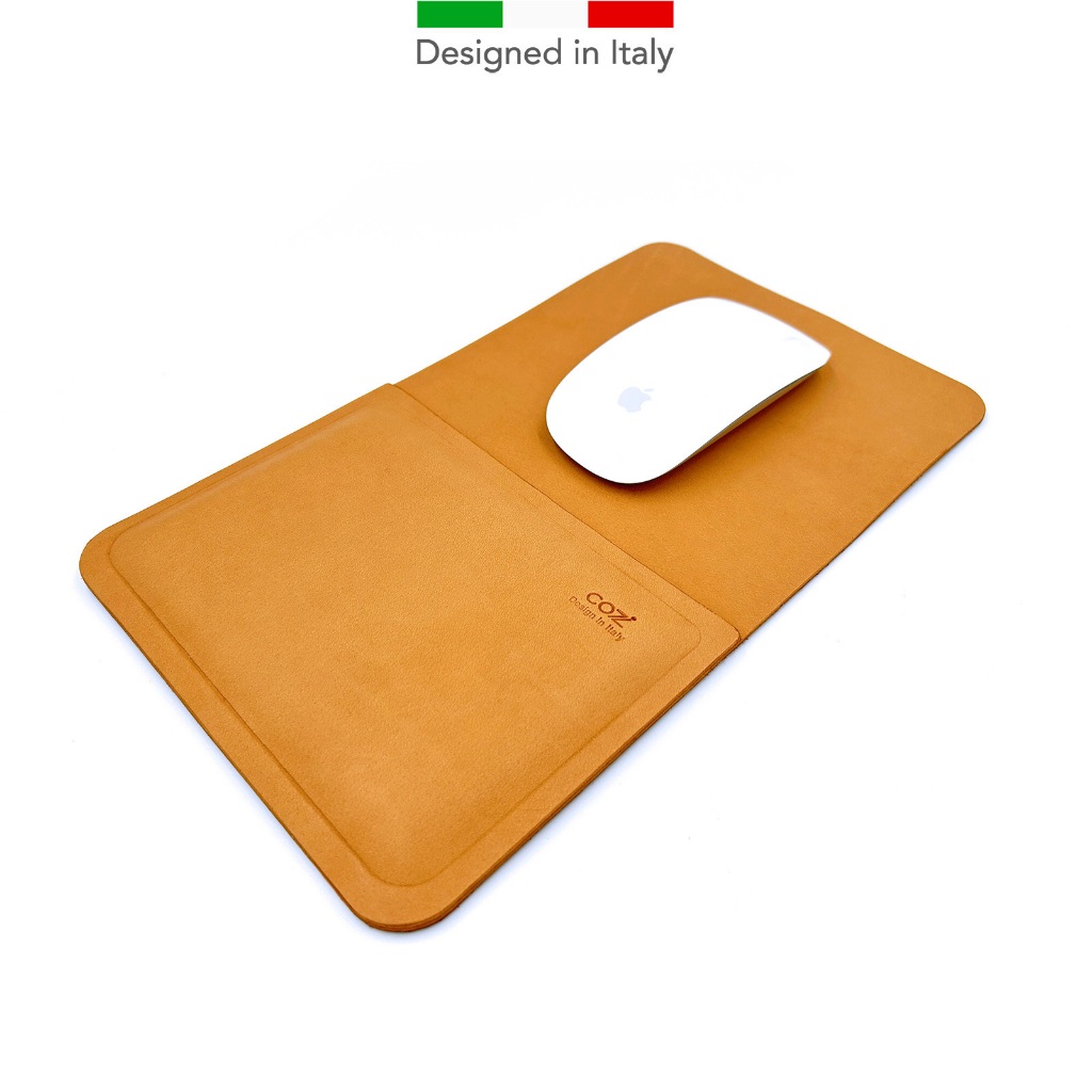 COZI - 義大利植鞣革 紓壓護腕滑鼠墊 Apple巧控觸控板護腕墊 - 適用所有類型滑鼠/Apple巧控觸控板