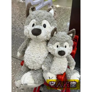 溫順 小狼 毛絨公仔 可愛 小狼玩偶 森品 朋友 狼 睡覺 抱枕 生日禮物 男生