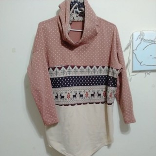 二手衣服 女裝 長袖帽T 冬衣 馬卡龍色 莫蘭迪色