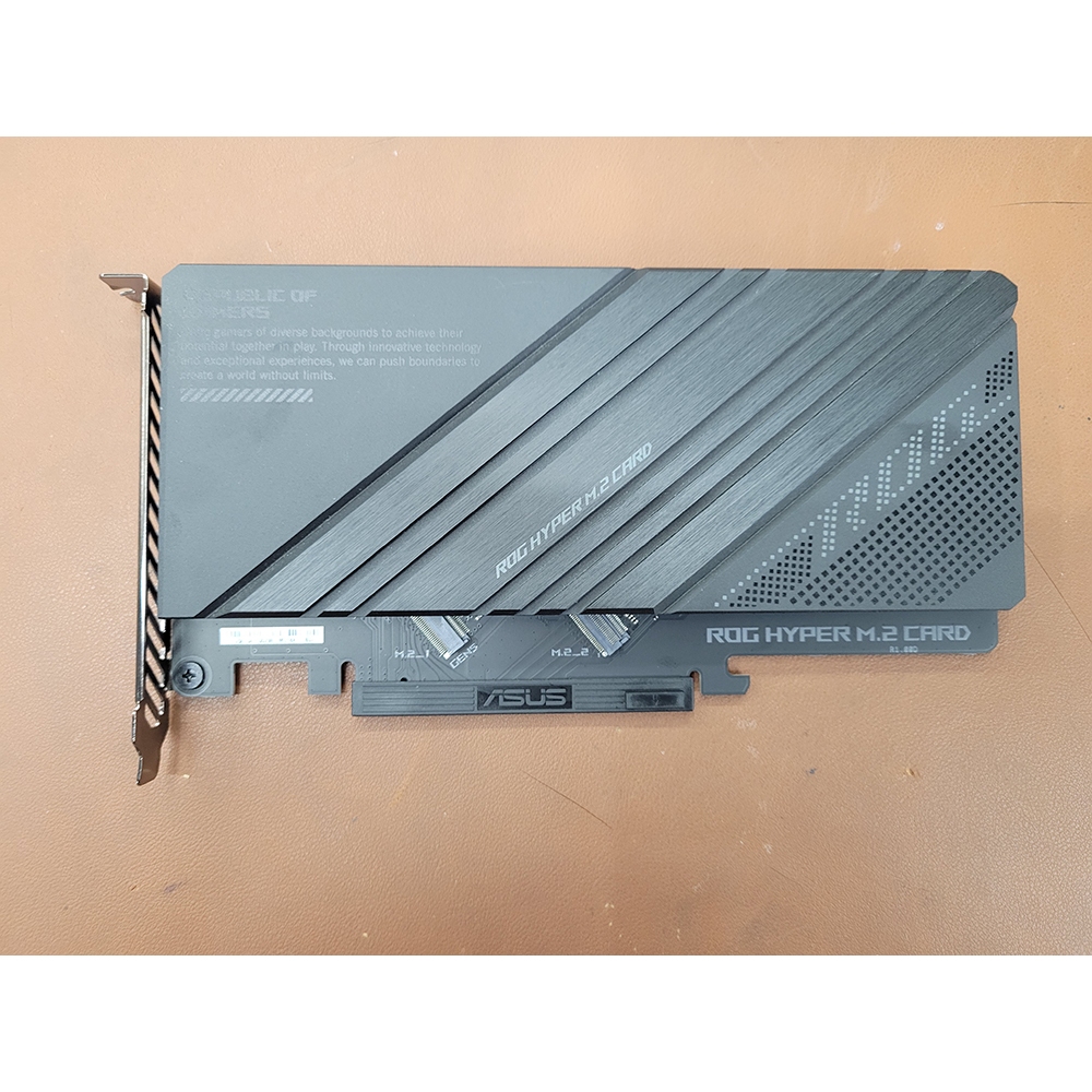華碩 ROG HYPER M.2 CARD 擴充卡 M.2*2 全新裸卡