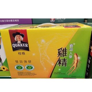 桂格 QUAKER 養氣人參雞精 雙效強健 68ml*18瓶 盒