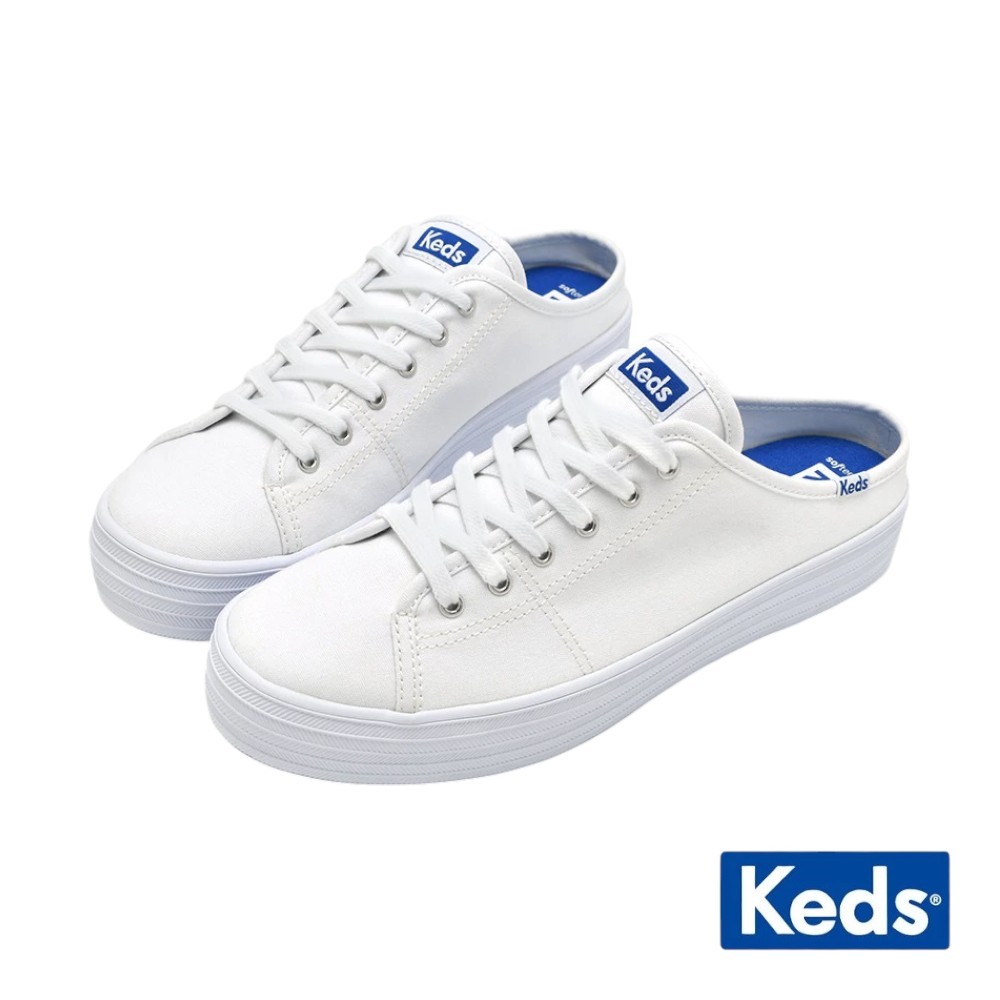 Keds TRIPLE KICK 經典厚底綁帶穆勒鞋 9232W133502/WF67075