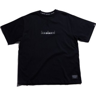 UNDER PEACE 24AW NEW START / TEE 月相 短T (黑色) 化學原宿