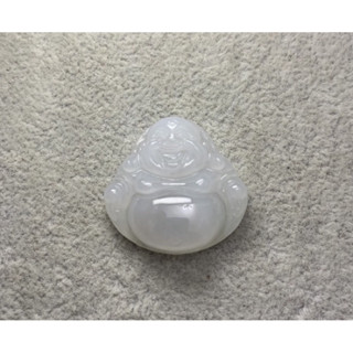 天然翡翠 a貨 緬甸玉 玉 逍遙佛 如意 玉石 彌勒佛 項鏈 吊飾 禮品 淡綠底 糯冰種 種水料 非 關公 玻璃 藍水