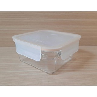 二手 Glasslock 正方形玻璃保鮮盒960ml 單個銷售 [狀況良好]