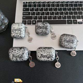 創意潮酷個性潑墨可口可樂適用AirPods 4耳機套 3代蘋果耳機殼airpods 1 2代保護套pro/pro2軟殼