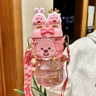 【一件免運📦紙箱出貨】露比雙飲卡通兒童水壺 蠟筆小新 豚豚水壺 吸管水壺 tritan 水壺吸管 水杯 700ml