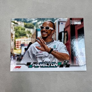 Lewis Hamilton Topps Chrome & Paddock pass F1 賽車卡