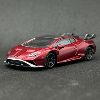臺北現貨 1/64 Lamborghini Huracán STO 電鍍紅 藍寶堅尼 模型車 合金車 汽車模型 第五車庫