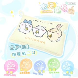 享夢城堡 雙面天絲水洗午安童枕45x30cm-吉伊卡哇 多款卡通任選卡通正版水洗枕午安枕三麗鷗大耳狗酷洛米BT21卡娜
