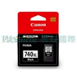 (先詢問庫存) Canon PG-740XL 黑色高容量墨水匣(台灣本島免運費)