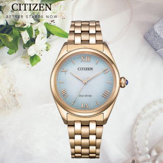 CITIZEN星辰 L系列 簡約光動能女腕錶 33mm / EM1143-81X