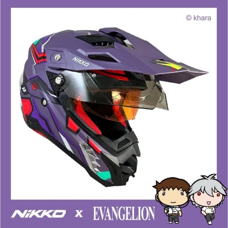 NIKKO 新世紀福音戰士 第13號機聯名款 全罩安全帽 N-851#4 2代帽 數量有限欲購從速售完為止(台中一中街)