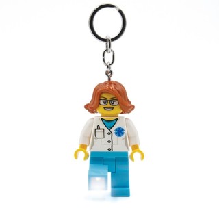 LEGO KE185H LED 樂高城市系列女醫生鑰匙圈燈 鑰匙圈 手電筒【必買站】樂高週邊