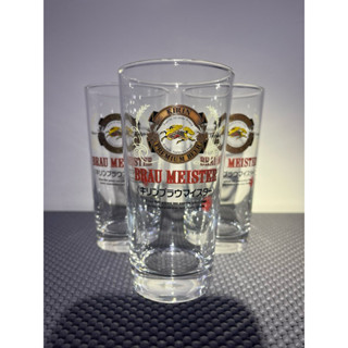 稀有 日本製 KIRIN 麒麟 BRAU MEISTER 釀造職人 平底啤酒杯