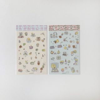🇰🇷 韓國KKOBA 現貨 Second Morning 手繪系列 日常生活 透明貼紙 手帳貼 檸檬 日記 韓國文創