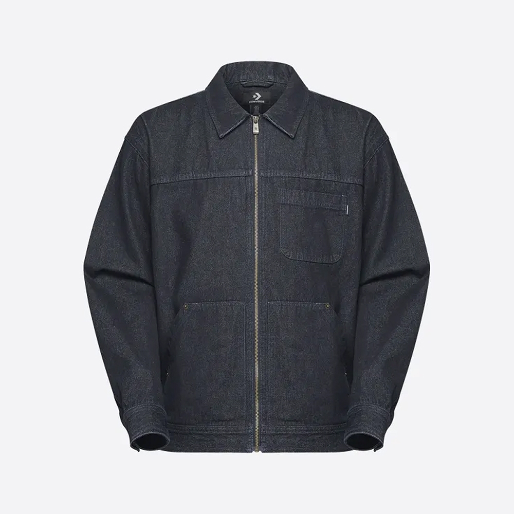 CONVERSE INDIGO DENIM SHOP JACKET 休閒外套 男 牛仔靛藍_10028482-A01