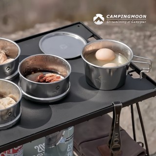 雪拉碗 柯曼Campingmoon 304不鏽鋼碗 雪拉碗 雪拉杯 戶外可直火碗 登山碗 露營杯碗 露營 咖啡杯