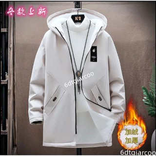 新品促銷✨男士 休閒風衣 2025 春季 新款 韓版 潮流 ins風 帥氣 百搭 中長款 連帽 春秋款 外套