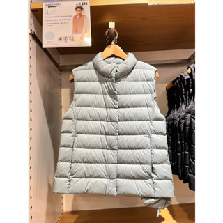 全新現貨！uniqlo 藍綠色羽絨背心 M號