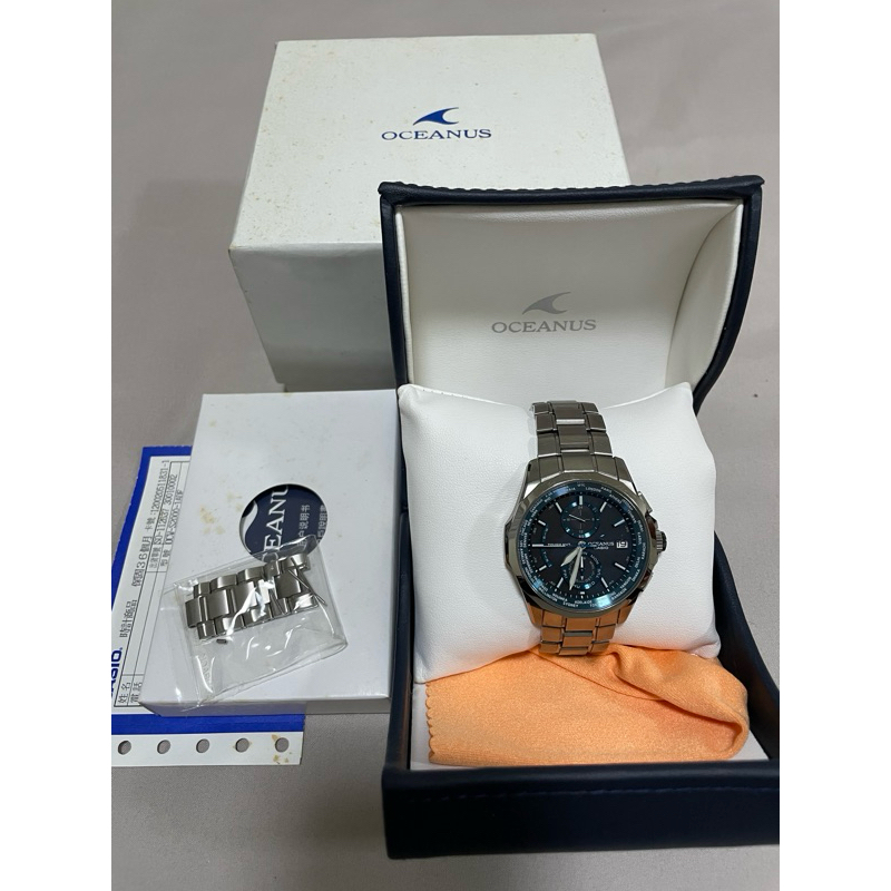 CASIO 卡西歐 OCEANUS 電波錶 海神 OCW-S2000-1ADF 鈦合金 電波對時 太陽能充電 超輕89克